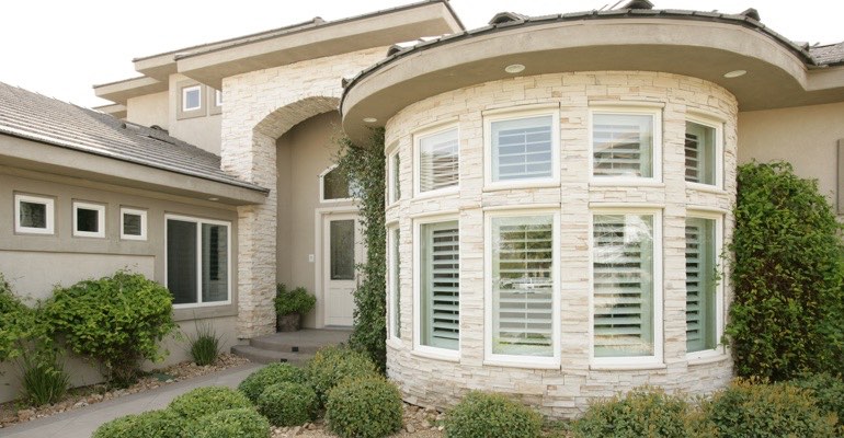 Exterior view of shutters Cleveland home